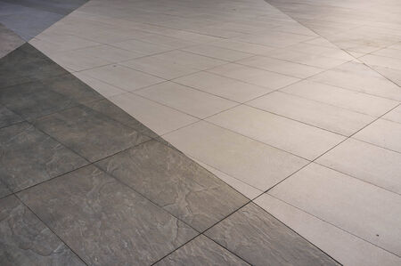 hard stone surface of city pathwayの写真素材