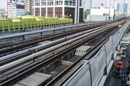 raiway of bangkok city, thailand