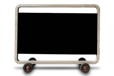 blank parking sign in parking lot buildingの写真素材