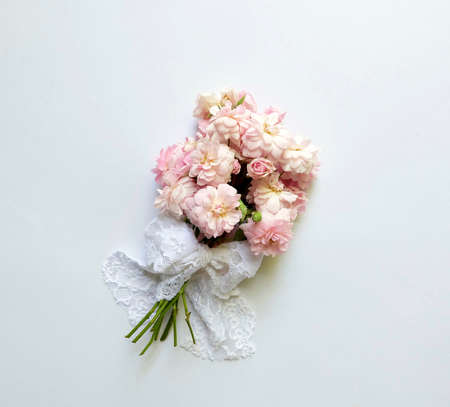 A bouquet of pink rosesの写真素材