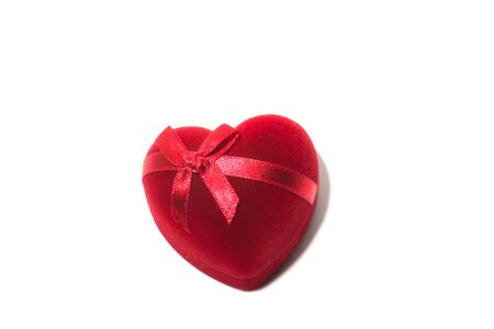 red heart red bow tie,Valentine's day, valentine, gift, symbol of love, box for jewelryの写真素材