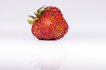 strawberries on a white backgroundの写真素材