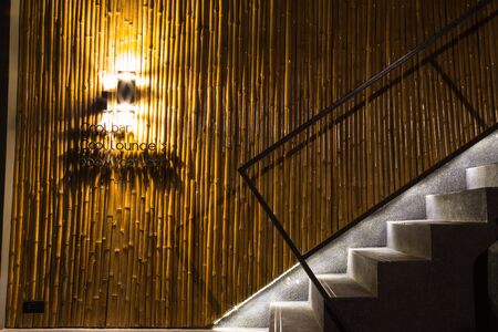 design and decoraton in modern staircaseの写真素材