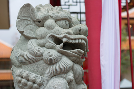 The Tooting lion represents strength of rock.の写真素材