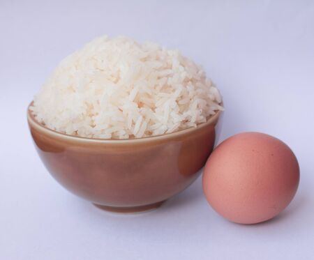 Rice in a bowlの写真素材