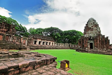 Thailand, Phimai castle with Khmer Historical Park,The heyday of the Cambodia Empire.のeditorial素材