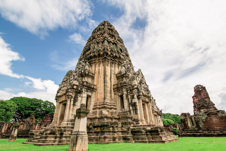 Thailand, Phimai castle with Khmer Historical Park,The heyday of the Cambodia Empire.のeditorial素材