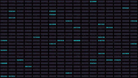 HUD Binary Computer Coding Hacker Screen Number Cyber Technology Digital Illustration Background