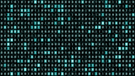 Digital Graphic Binary Number with HUD Random Data Sampling Selection 4K Futuristic Resolutionの写真素材