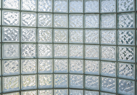 glass block wall backgroundの写真素材
