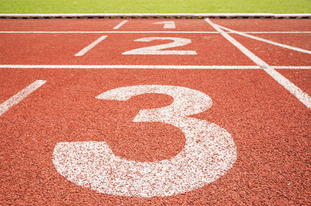 one two three nubers running track