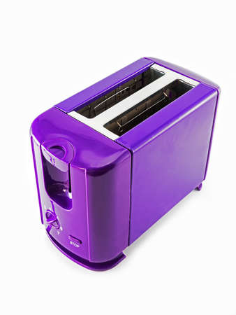 violet  toaster isolated on white の写真素材