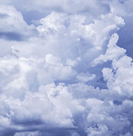 blue sky with clouds の写真素材
