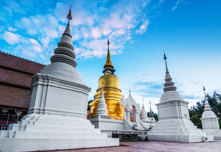 Temple Wat Suan Dok (monastery) in Chiang Mai , Thailand.の写真素材