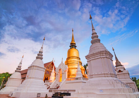 Temple Wat Suan Dok (monastery) in Chiang Mai , Thailand.の写真素材