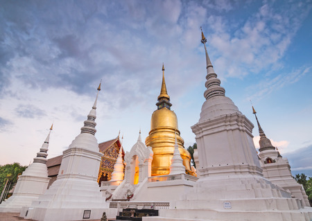 Temple Wat Suan Dok (monastery) in Chiang Mai , Thailand.の写真素材