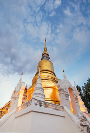 Temple Wat Suan Dok (monastery) in Chiang Mai , Thailand.の写真素材