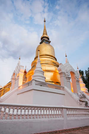 Temple Wat Suan Dok (monastery) in Chiang Mai , Thailand.の写真素材
