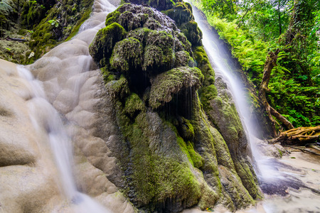 Amazing of Bua Tong Waterfall in Chiang Mai, Thailand.