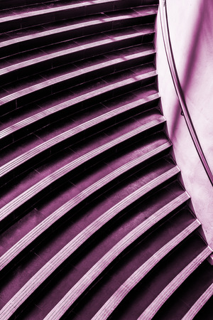 Stairs to the basement of the building.の写真素材