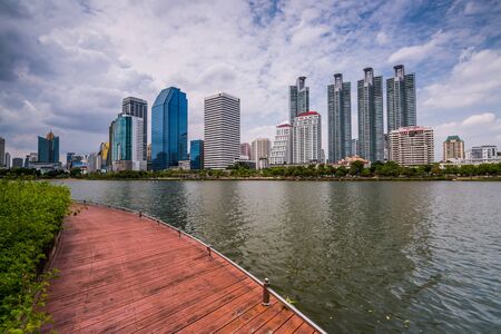 Building in bangkok town, Thailandのeditorial素材