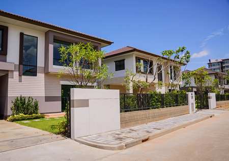 New home, Housing estate in Thailand.のeditorial素材