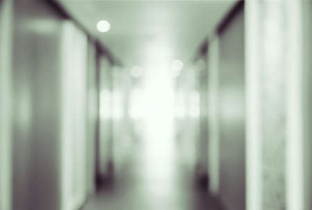 Abstract blurred empty long corridor for background usage.