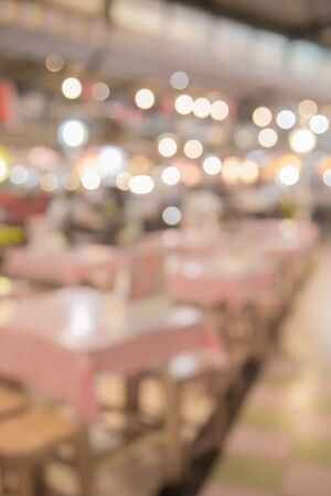 blurred background of restaurant with people,can be used for display  your products