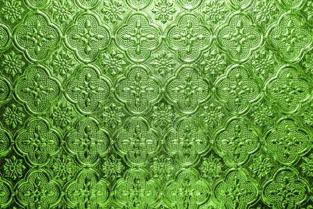 Abstract stained glass on the inside surface of windows. closeup color glass background.の写真素材