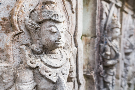 Old Thai church at Mae Kampong, Chiang Mai , Thailand.の写真素材