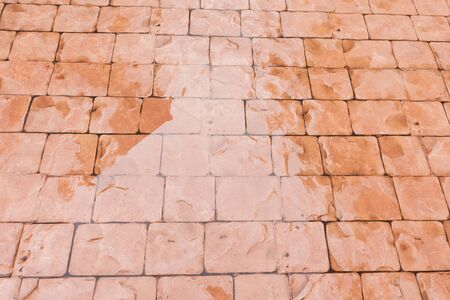 Rain water on a floorの写真素材