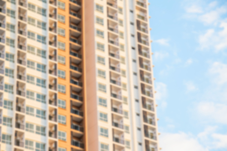 Blur exterior view of new condominium.の写真素材