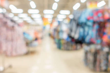 Supermarket blurred background with bokehの写真素材