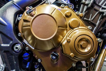 Close-up motorcycle engineの写真素材