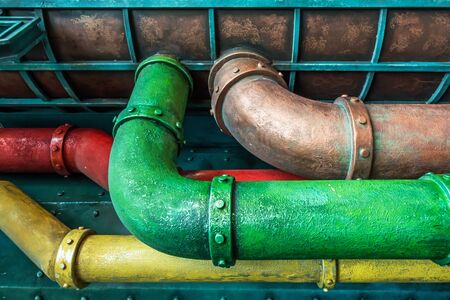 Pipes and valves in factory, Look like a real thing.