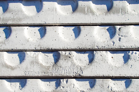 Industrial background. Concrete slabs stacked. Aerated concrete..の写真素材