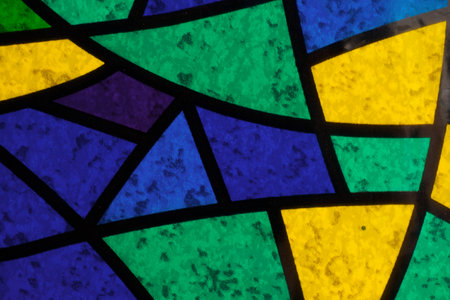 Multicolored stained glass mosaic. Abstract background.の写真素材