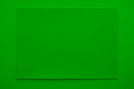 A blank sheet to write green on a green background. Form for the announcement. Information sheet. Model or blank for the designer. layoutの写真素材