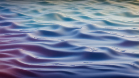 Ai generated. Illustration. A background of soft splashes of water and changing colors creates a feeling of tenderness and harmony. resembles ripples of water. for creating design projects that require a gentle and calm atmosphere.の素材