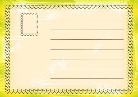 card in rainbow colors for the greetingsのイラスト素材