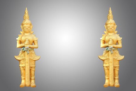 Golden Giant with place for textの写真素材