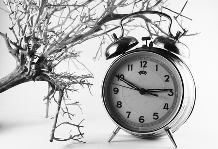 Retro Clock, Concept black and whiteの写真素材