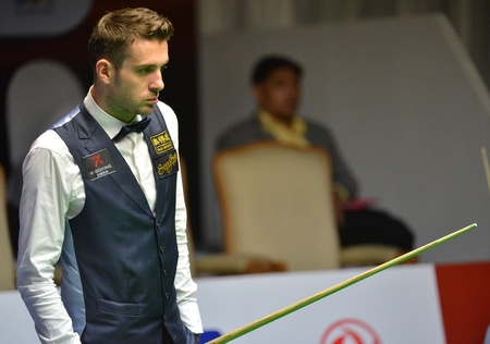 Bangkok, Thailand - SEP 2 Mark Selby of England participates in a Sangsom Six-red World Championship...