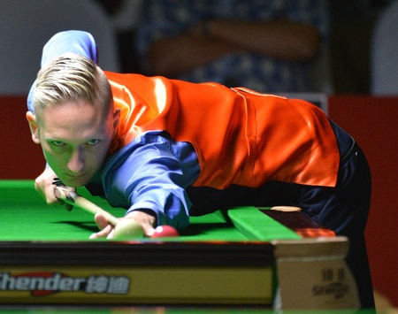 Bangkok, Thailand - SEP 4 Andrew Pagett of Wales participates in a Sangsom Six-red World...