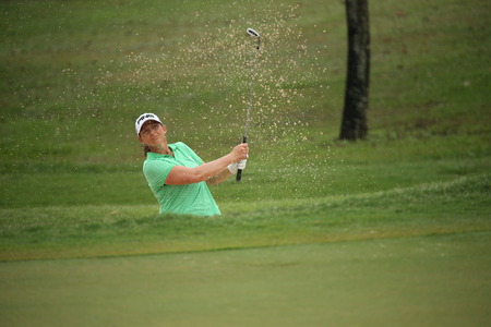 Chonburi, Thailand - FEB 21 Angela Stanford of USA in action during Honda LPGA Thailand 2014 at Siam...
