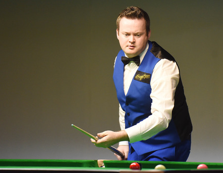 Bangkok, Thailand - SEP 4:Shaun Murphy of England in action during Sangsom Six-red World Championship 2014 at Montien Riverside Hotel on September 4, 2014 in Bangkok, Thailand.のeditorial素材