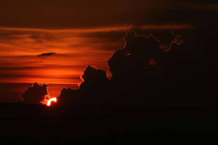 Sunset / sunrise with clouds