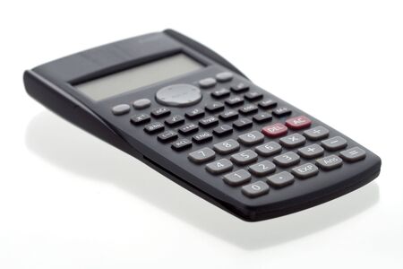 Calculator isolated on white