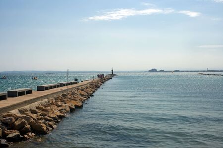 Jetty into the sea 1の写真素材
