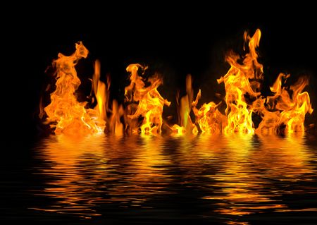 Burning Waterの写真素材